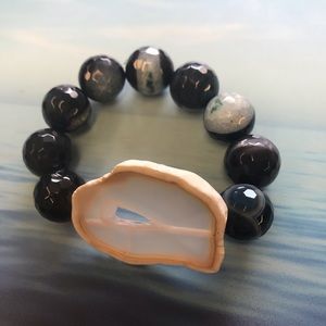 Natural Agate Crystal Bracelet Authentic Stone
